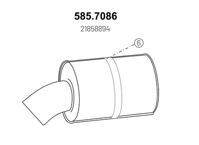Silenciador posterior ASSO 585.7086