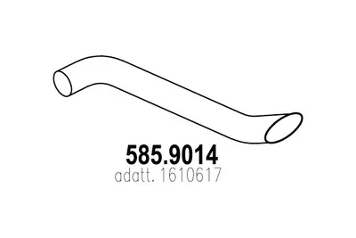 Tubo de escape ASSO 585.9014