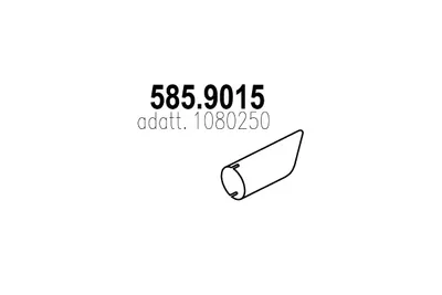 Tubo de escape ASSO 585.9015