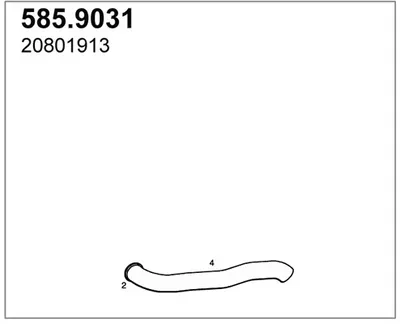 Tubo de escape ASSO 585.9031
