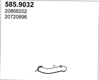 Tubo de escape ASSO 585.9032