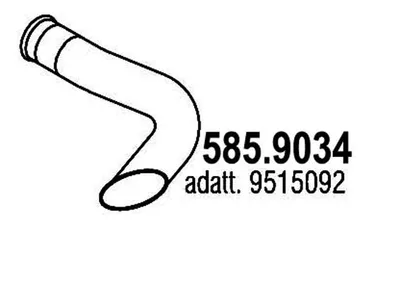 Tubo de escape ASSO 585.9034