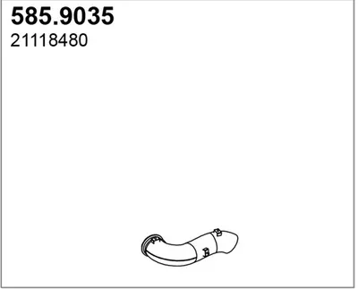 Tubo de escape ASSO 585.9035