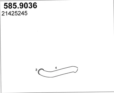 Tubo de escape ASSO 585.9036