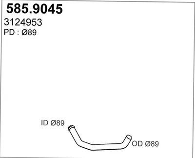 Tubo de escape ASSO 585.9045