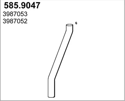 Tubo de escape ASSO 585.9047