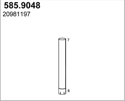 Tubo de escape ASSO 585.9048