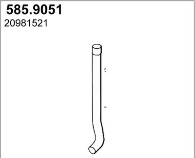 Tubo de escape ASSO 585.9051