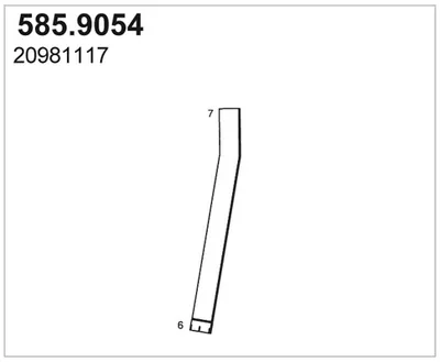 Tubo de escape ASSO 585.9054