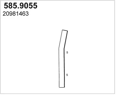 Tubo de escape ASSO 585.9055