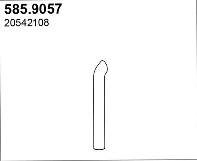 Tubo de escape ASSO 585.9057