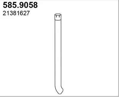 Tubo de escape ASSO 585.9058