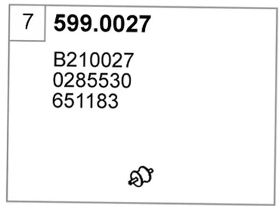 Juego de montaje, silenciador ASSO 599.0027