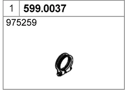 Juego de montaje, silenciador ASSO 599.0037