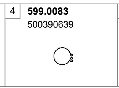 Juego de montaje, silenciador ASSO 599.0083