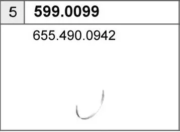 Juego de montaje, silenciador ASSO 599.0099