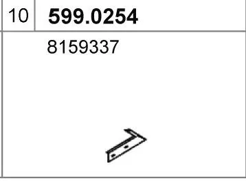 Juego de montaje, silenciador ASSO 599.0254