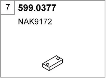Juego de montaje, silenciador ASSO 599.0377