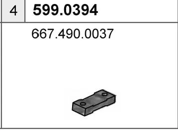 Juego de montaje, silenciador ASSO 599.0394
