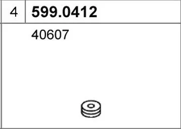 Juego de montaje, silenciador ASSO 599.0412