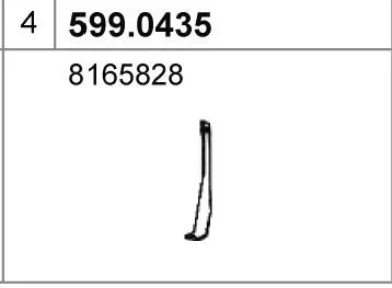 Juego de montaje, silenciador ASSO 599.0435