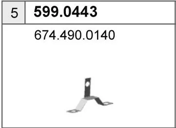 Juego de montaje, silenciador ASSO 599.0443