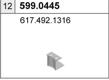 Juego de montaje, silenciador ASSO 599.0445