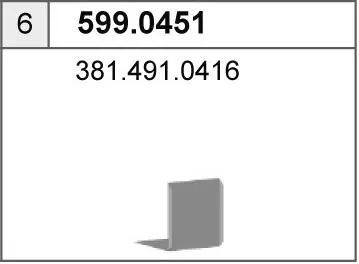 Juego de montaje, silenciador ASSO 599.0451
