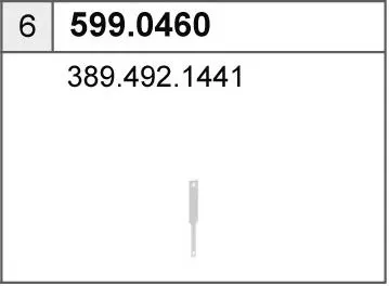 Juego de montaje, silenciador ASSO 599.0460