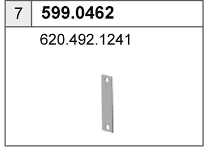 Juego de montaje, silenciador ASSO 599.0462