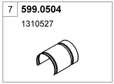 Juego de montaje, silenciador ASSO 599.0504