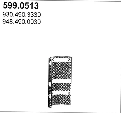 Juego de montaje, silenciador ASSO 599.0513
