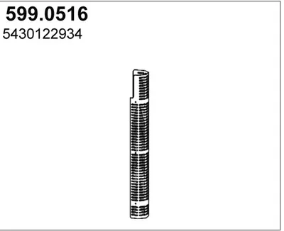 Juego de montaje, silenciador ASSO 599.0516