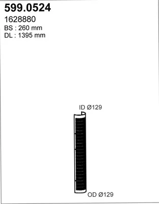 Juego de montaje, silenciador ASSO 599.0524