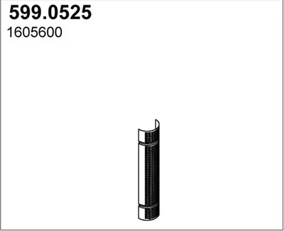 Juego de montaje, silenciador ASSO 599.0525