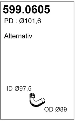 Juego de montaje, silenciador ASSO 599.0605