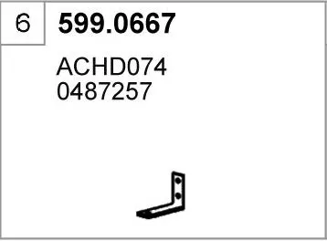 Juego de montaje, silenciador ASSO 599.0667