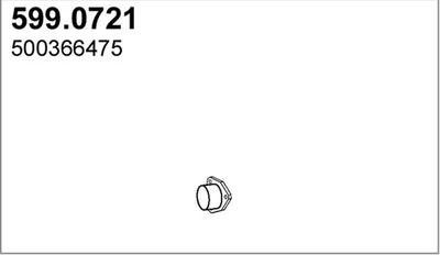 Juego de montaje, silenciador ASSO 599.0721