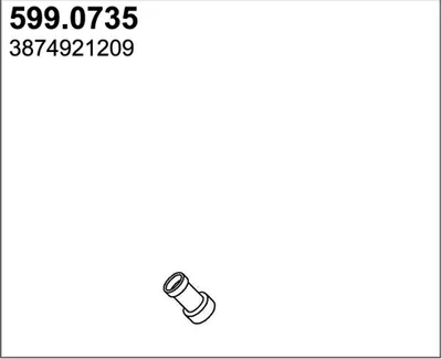 Juego de montaje, silenciador ASSO 599.0735