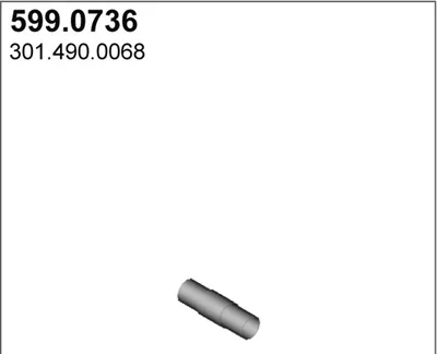 Juego de montaje, silenciador ASSO 599.0736