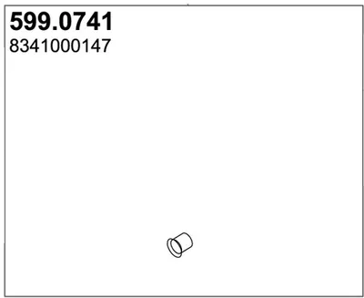Juego de montaje, silenciador ASSO 599.0741