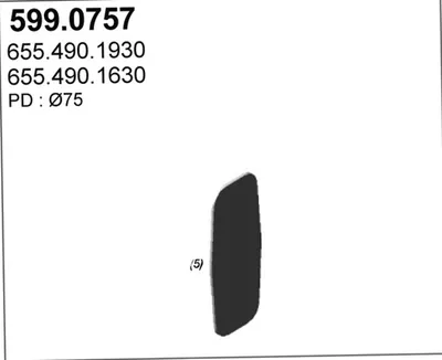 Juego de montaje, silenciador ASSO 599.0757