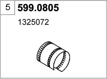 Juego de montaje, silenciador ASSO 599.0805