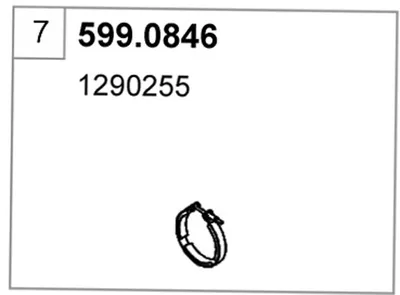 Juego de montaje, silenciador ASSO 599.0846