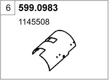 Juego de montaje, silenciador ASSO 599.0983