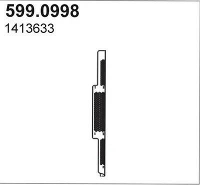 Juego de montaje, silenciador ASSO 599.0998