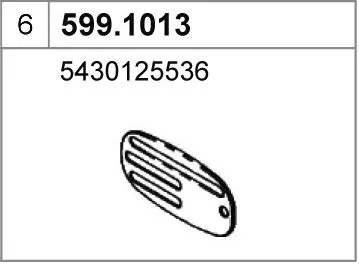 Juego de montaje, silenciador ASSO 599.1013
