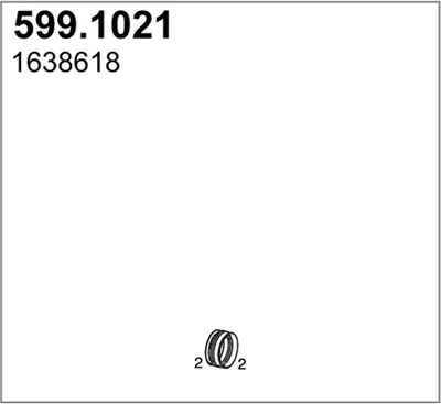 Juego de montaje, silenciador ASSO 599.1021