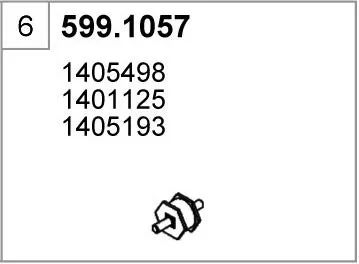 Juego de montaje, silenciador ASSO 599.1057