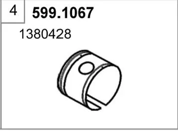Juego de montaje, silenciador ASSO 599.1067